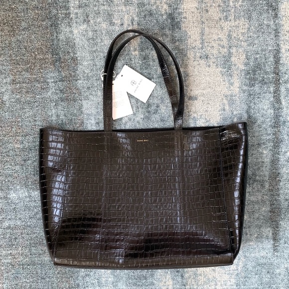 Anine Bing Croc Tote Bag Oversized NEW - Picture 6 of 15